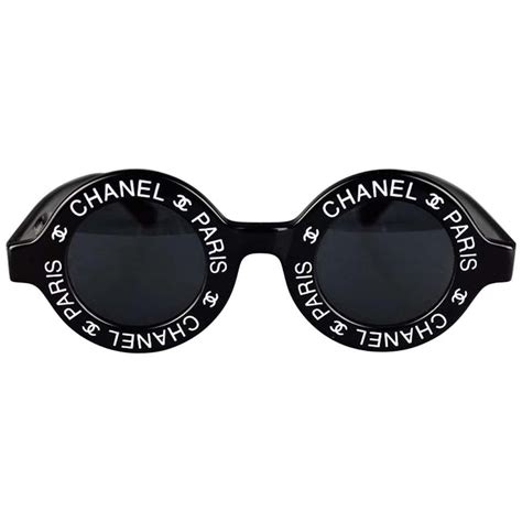 chanel vintage round logo sunglasses|chanel sunglasses sale clearance.